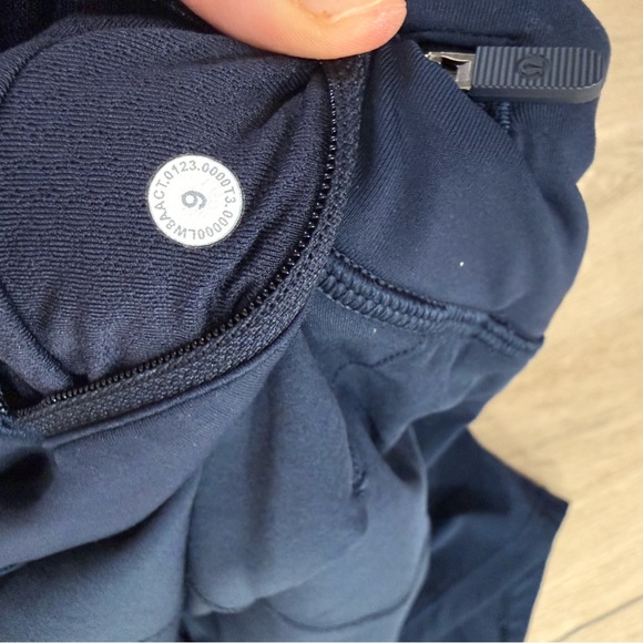 Lululemon Pace Rival Mid-Rise Tennis Skirt Pockets Navy Blue Size 6 - Picture 7 of 11